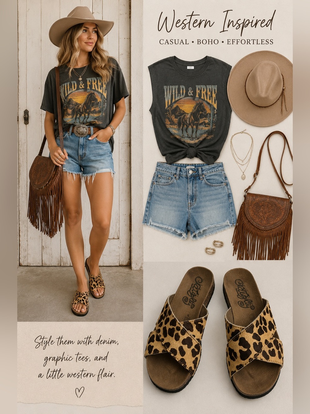 Naughty Monkey Leopard Print Slides  Pony Hair